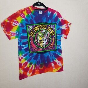 The Baitful Dead Tie Dye T Shirt Ray Troll 2008 Band Tee Rock‎ Music